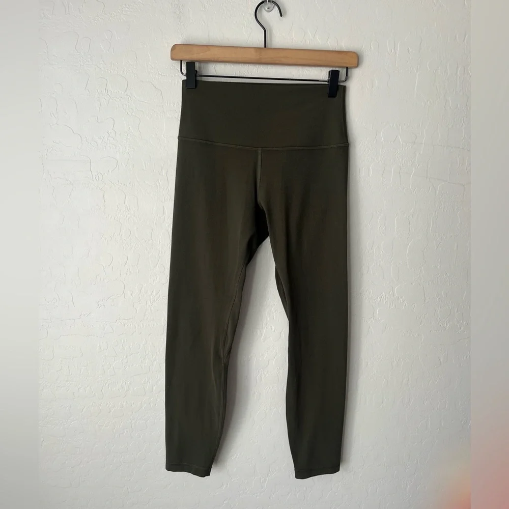 Lululemon align high rise leggings dark olive 6